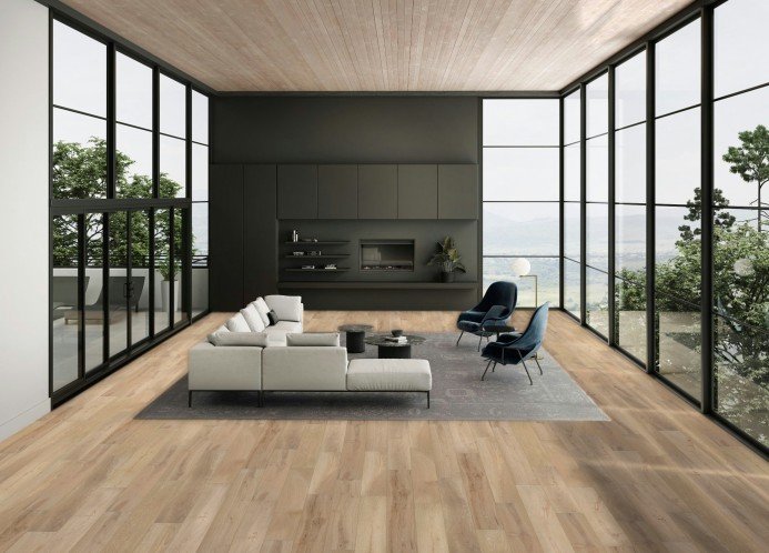 Flooring Store in Kitchener Waterloo Region | Petun Flooring | Home’s Pro Madrid Series Laminate – 441 Cusco 12mmWe supply your flooring needs and install them for you44-cusco-home’s-pro-madrid-collection-waterproof-laminate-petun-flooring-store-in-kitchener-waterloo-region-living-room Home’s Pro Madrid Series Laminate – 441 Cusco 12mm - Image 2