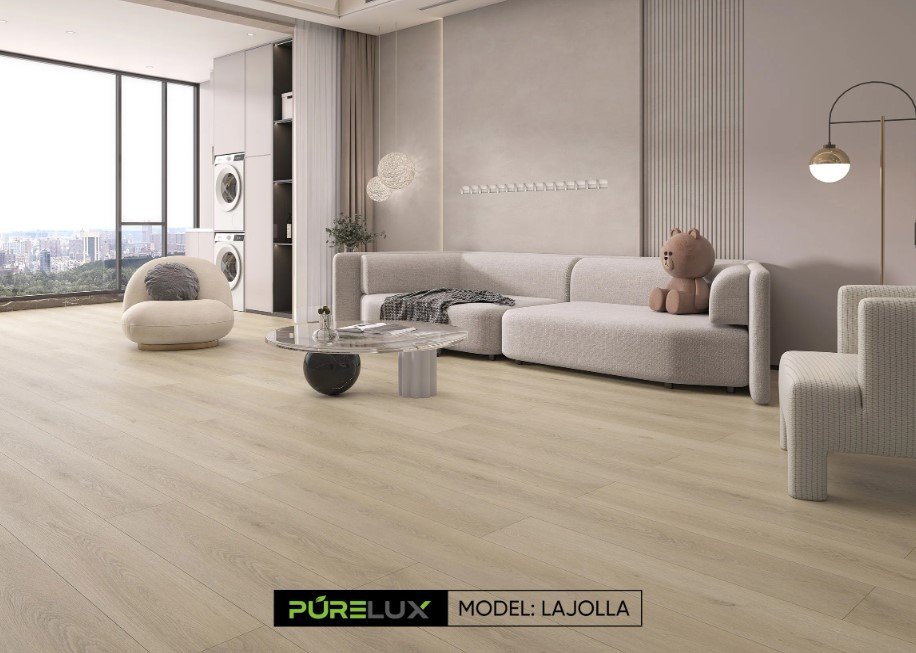 Flooring Store in Kitchener Waterloo Region | Petun Flooring | Purelux Flooring Imperlux Collection – LajollaWe supply your flooring needs and install them for youlajolla-purelux-flooring-imperlux-collection-vinyl-plank-petun-flooring-store-in-kitchener-waterloo-region-living-room Purelux Flooring Imperlux Collection – Lajolla - Image 2