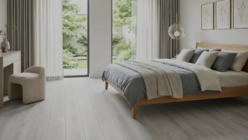 Hardwood flooring in a Canadian home affected by forced air heating showing the importance of proper humidity control