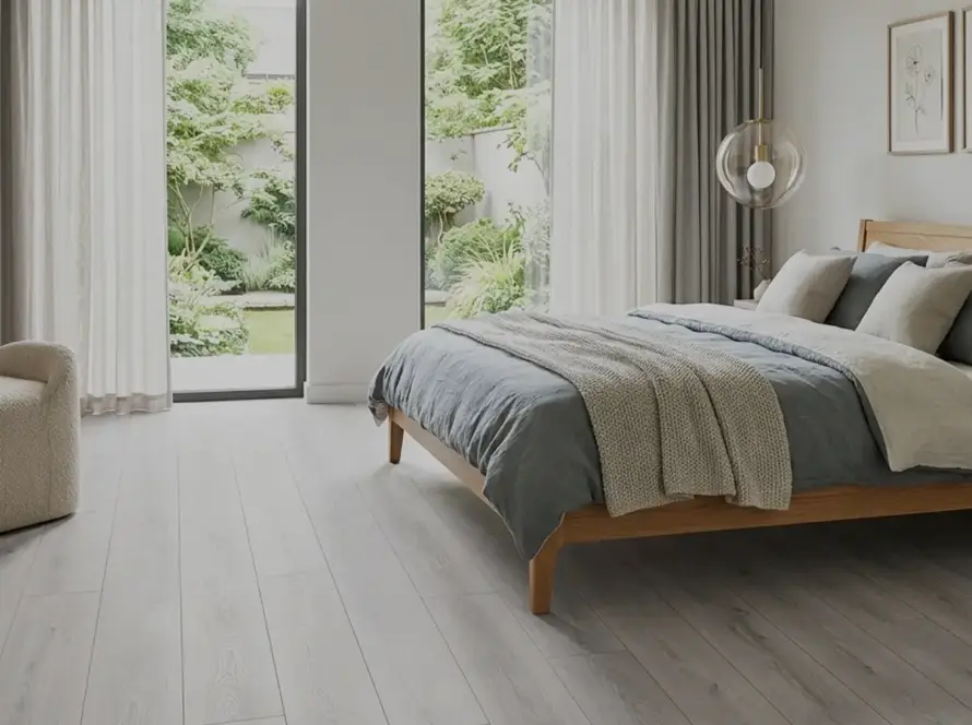 Hardwood flooring in a Canadian home affected by forced air heating showing the importance of proper humidity control