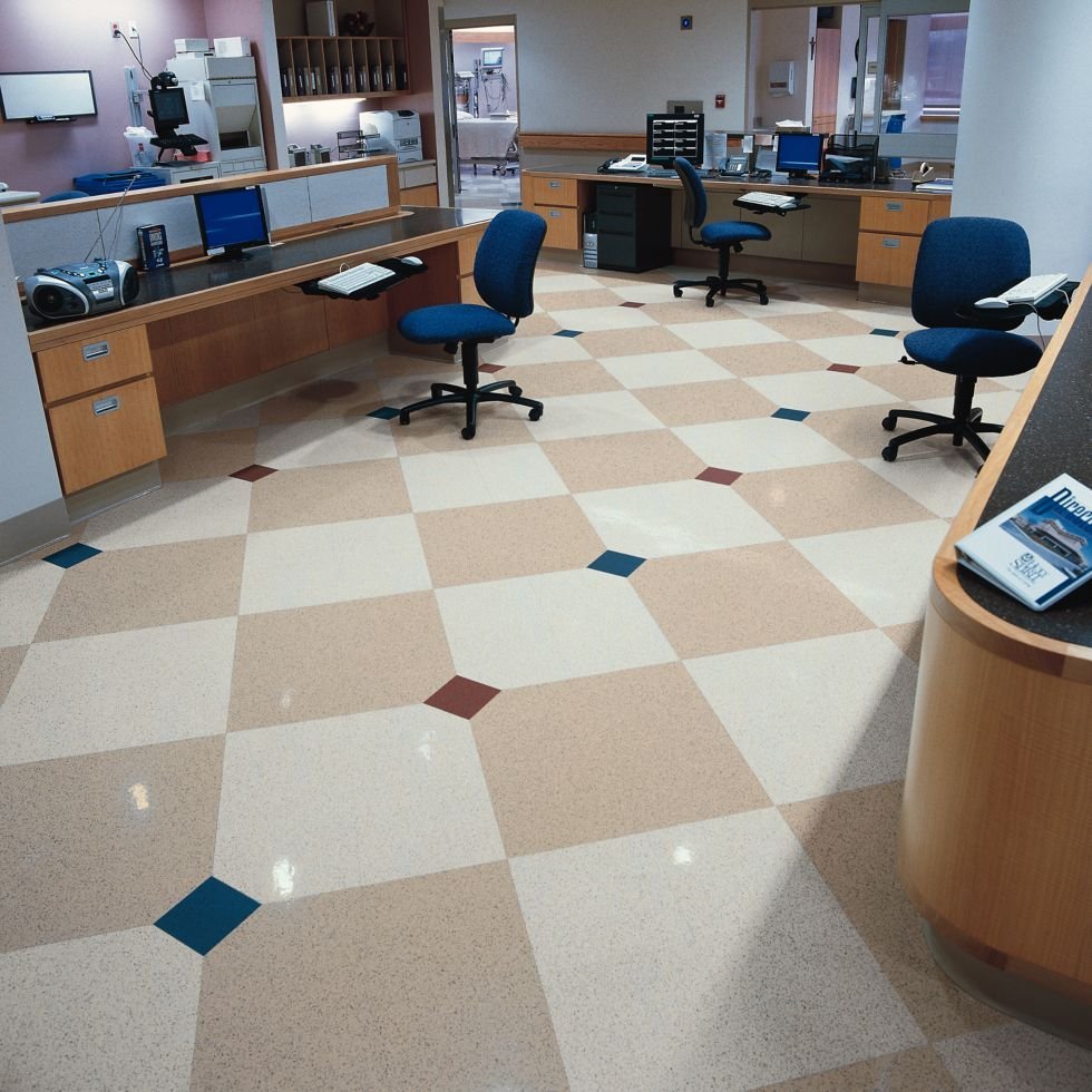 52128 Desert Dust VCT Tile Armstrong Flooring - Image 2