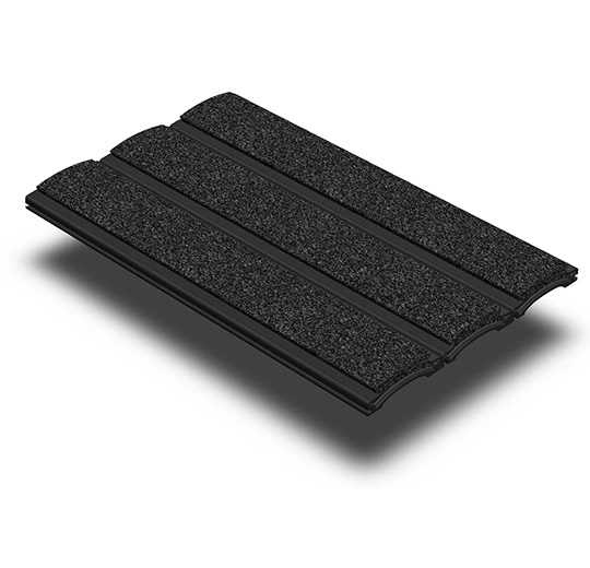 Forbo Black Anodised - 238390 Grid Black Ano-5721 Hurricane Grey