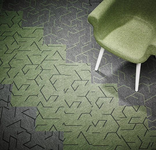 Forbo Flooring Triad Planks - 131013 Triad Green Line