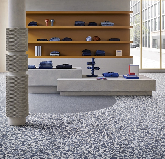 Forbo Flooring Vinyl Sheet Wood - 36612 Denim Wood Mix