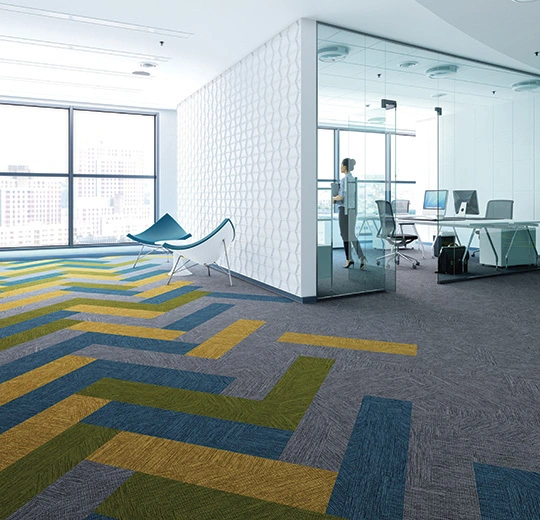 Forbo Flotex Frameweave Planks - 142004 Frameweave Citrine