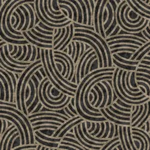 Forbo Flotex Hospitality Statement - 262101 Mandala Black Jack