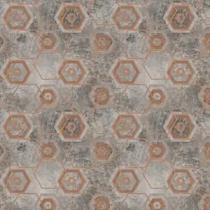 Forbo Hospitality Geometric - 255105 Enigma Large Rust