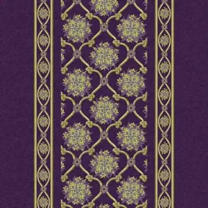 Forbo Hospitality Leisure Floral - 253203 Chambord Border Prune