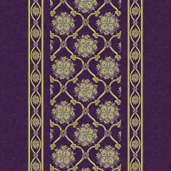 Forbo Hospitality Leisure Floral - 253203 Chambord Border Prune