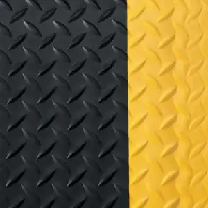 Forbo Matting Canda Spun - DSBYB01 Black With Yellow Border
