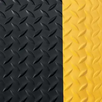 Forbo Matting Canda Spun - DSBYB01 Black With Yellow Border