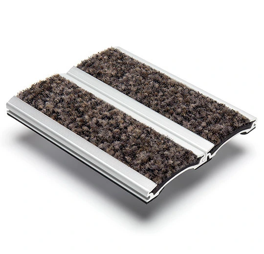 Forbo Nuway Grid - 151691 Grid 12mm Brush Shark Grey