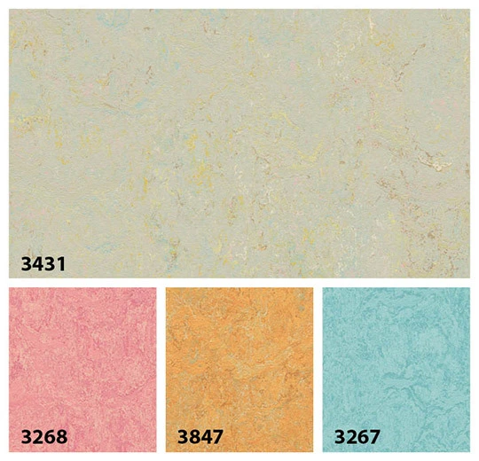 Forbo Sheet Marbled - 3431 Limoncello