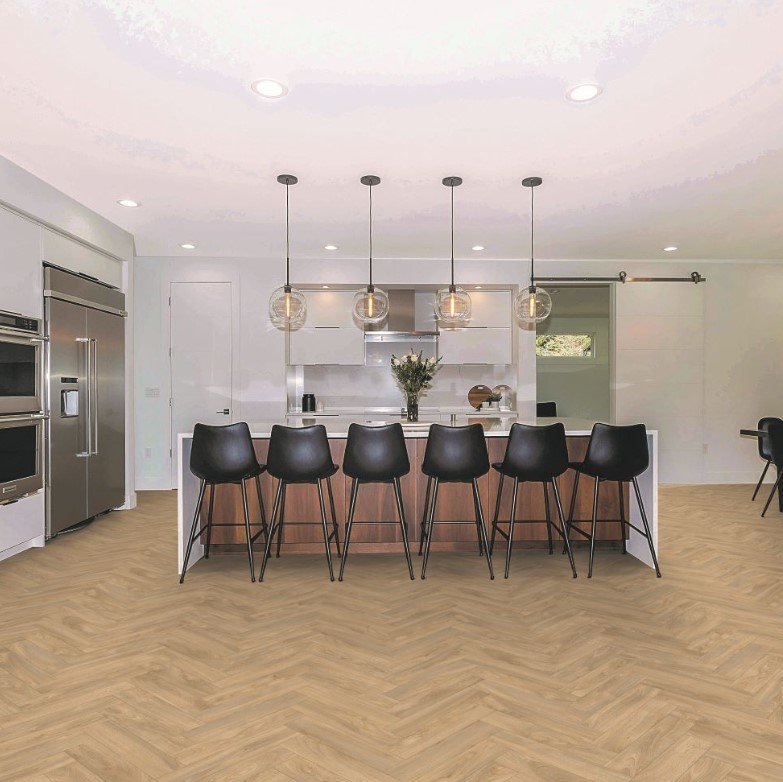 Landmark Beige B-0143 Beaulieu Sheet Vinyl Blacktex Collection - Image 2