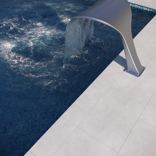 Banas Stones Outdoor Tile - White Tundra