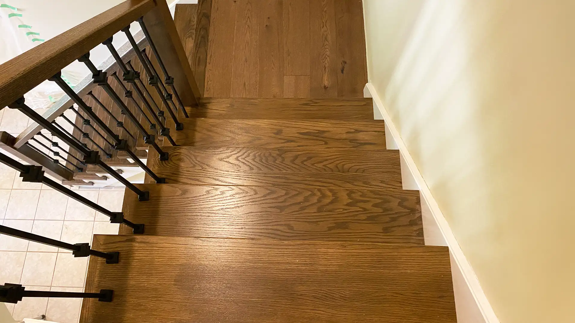 Hardwood Stair Tread and Riser Installation in a Cambridge Home by Petun Flooring