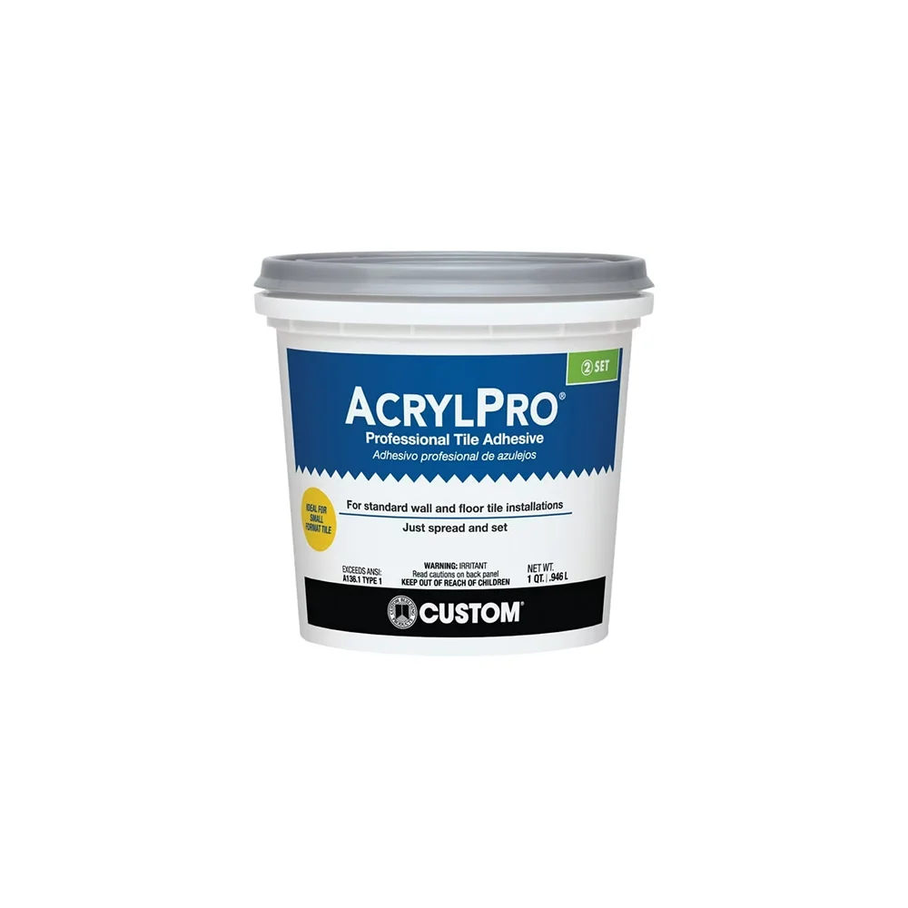 Custom Building Products Acryl-Pro 946 mL tile adhesive for ceramic and porcelain tiles