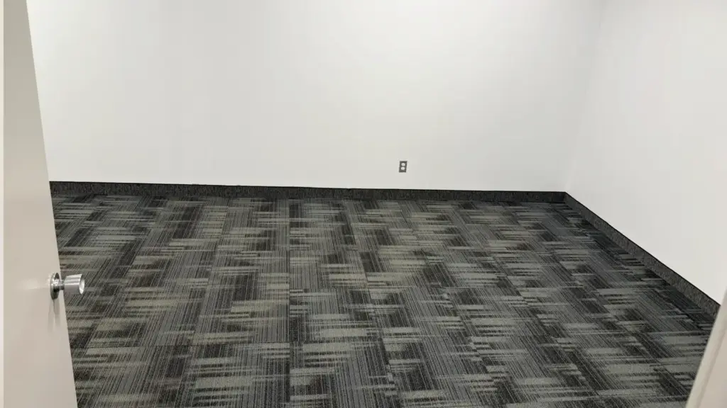 Professional Carpet Tile Installation in a Factory Office Space by Petun Flooring