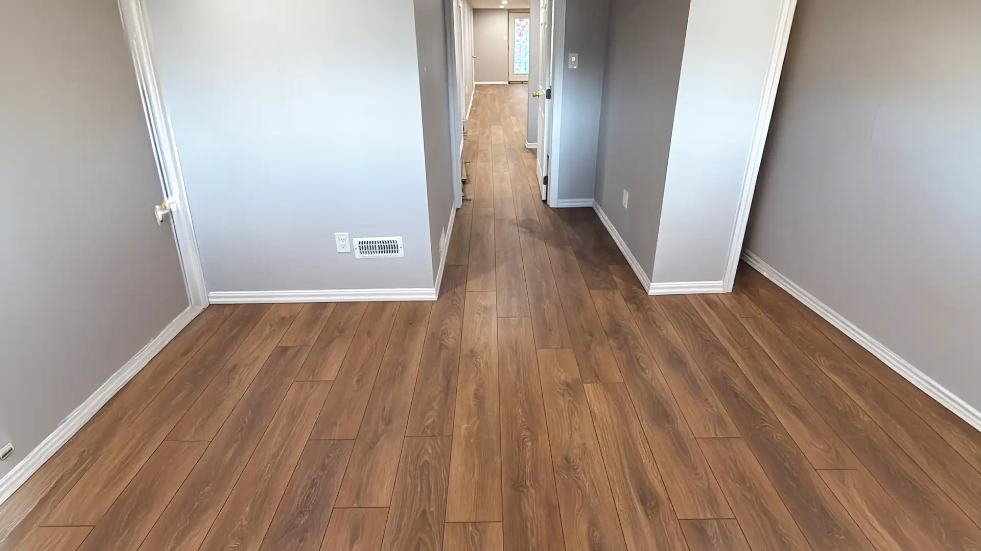 Professional Laminate Floor Installation in a Kitchener Home by Petun Flooring