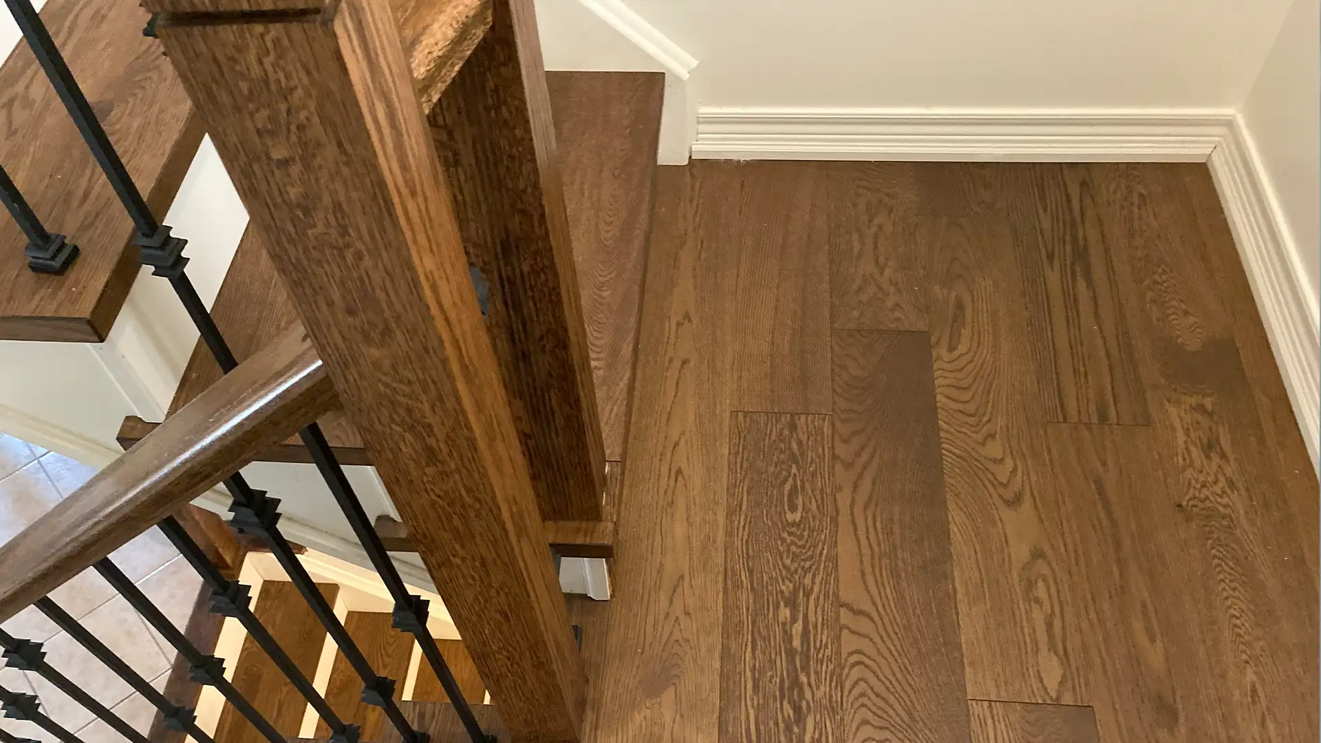 Hardwood Floor and Stair Installation in a Residential Home by Petun Flooring