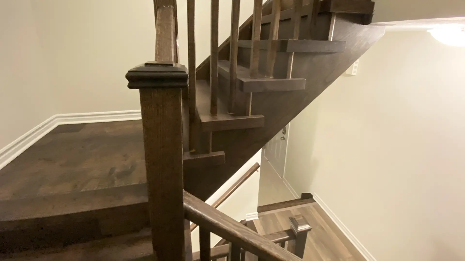Premium Hardwood Staircase Installation for a Residential Home by Petun Flooring