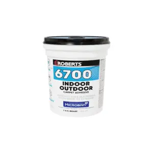 Roberts indoor-outdoor carpet adhesive 1-quart 946 mL for small exterior carpet installs