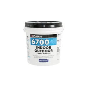 Roberts indoor-outdoor carpet adhesive 15.14 L pail for bonding carpet to concrete or wood