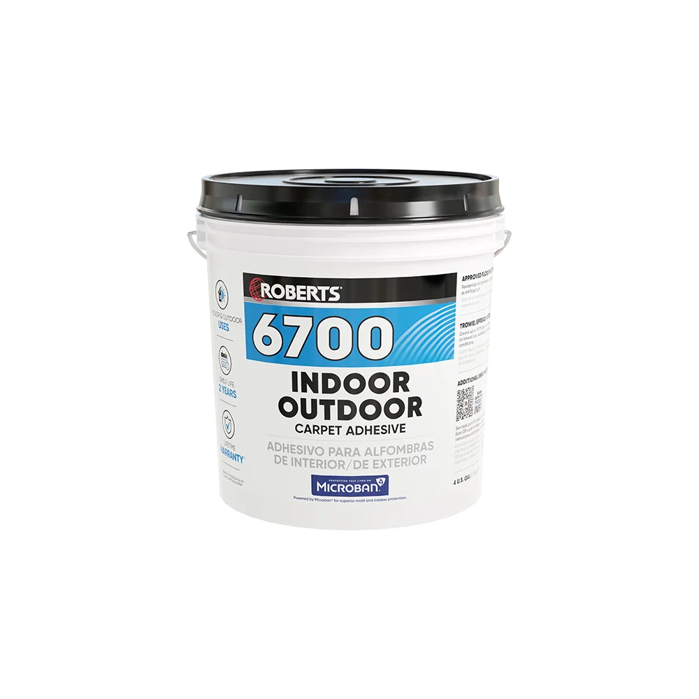 Roberts indoor-outdoor carpet adhesive 15.14 L pail for bonding carpet to concrete or wood