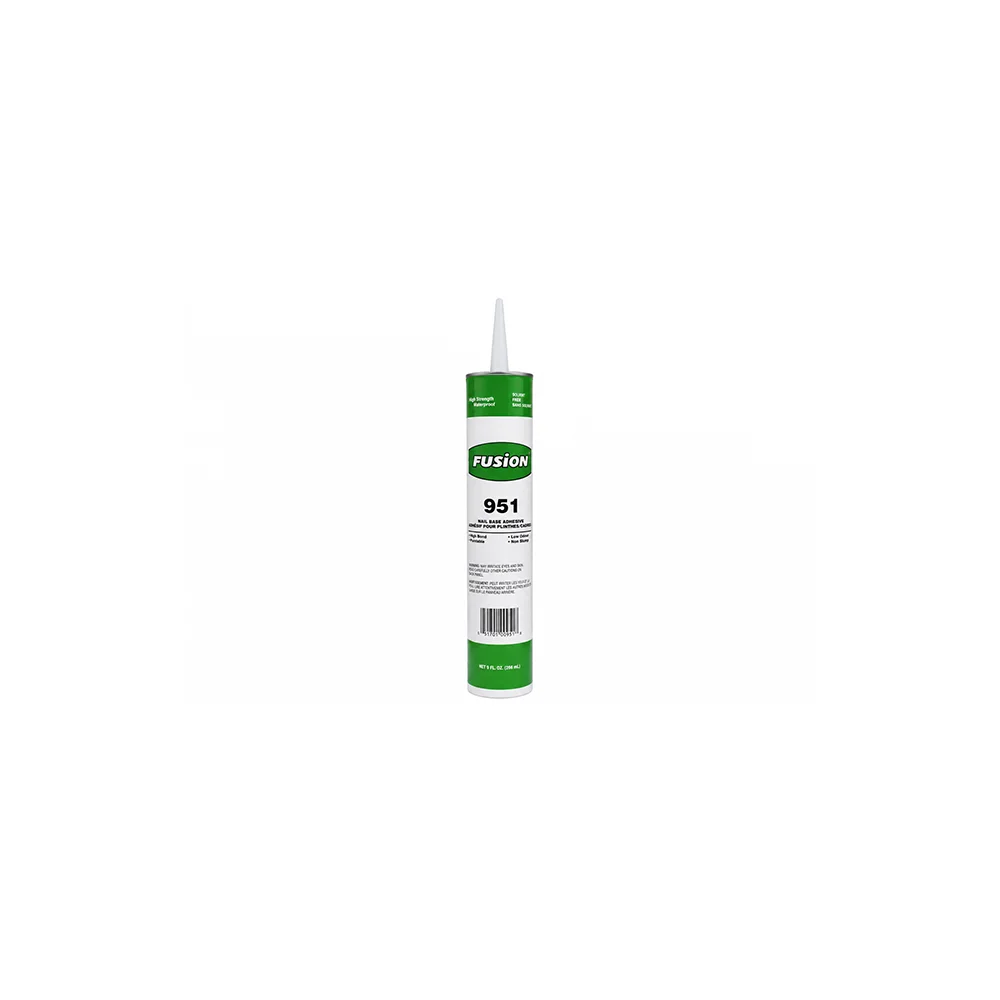 Fusion 951 premium wall base adhesive 849 mL tube for commercial cove base installation