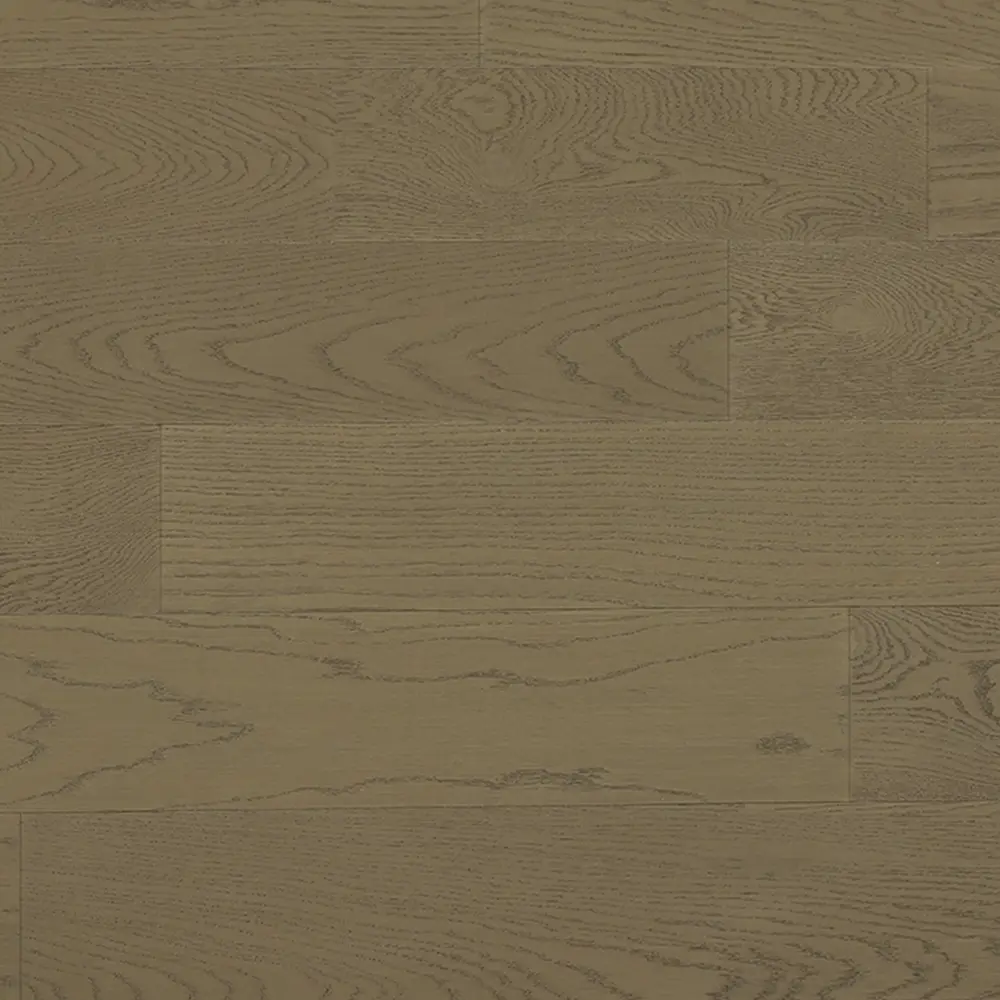 Mirelle Ellaston engineered hardwood installed in a Scandinavian-inspired Canadian bedroom