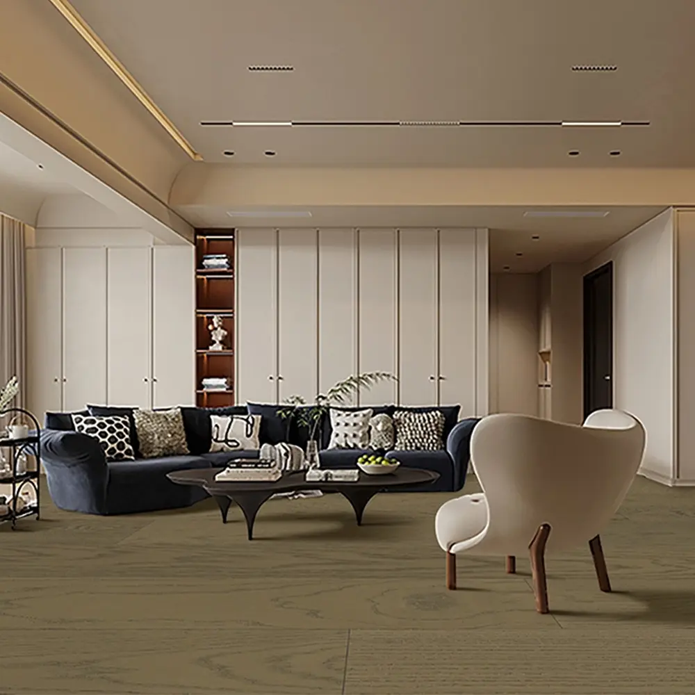 Mirelle colour Ellaston engineered hardwood swatch with soft blonde wood grain detail