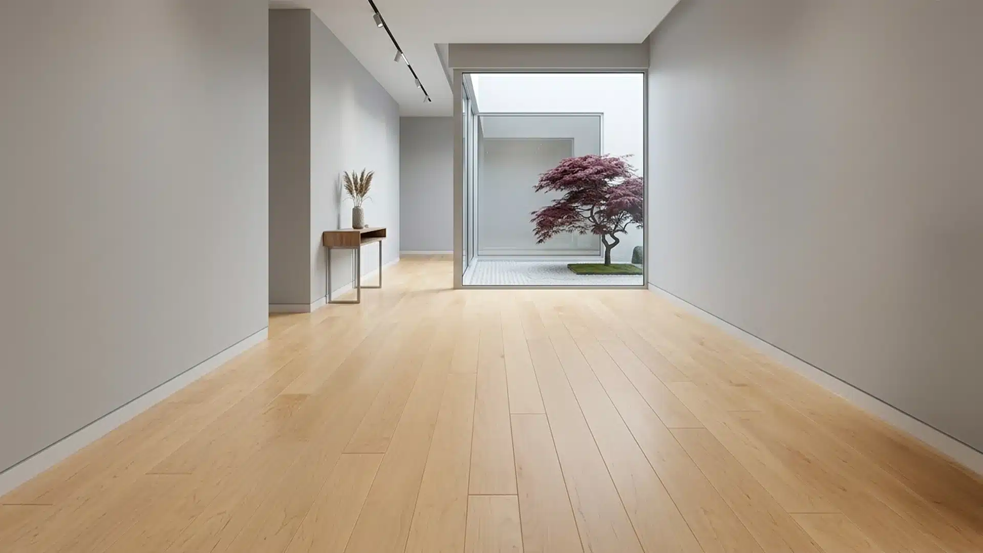 Open concept commercial interior flooring