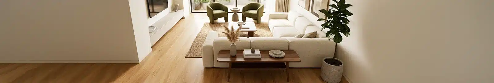 Modern luxury vinyl tile finish