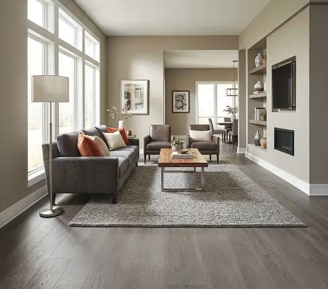 Luxury vinyl tile commercial installation