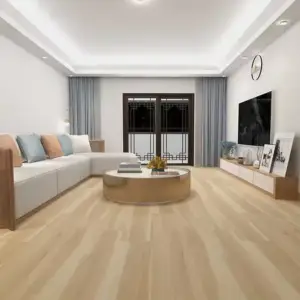 Woden 1003 Golden Shoal SPC vinyl plank flooring in a modern living room